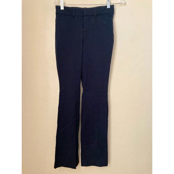 Old Navy Women's Pants High Rise Pixie Size 0 Smooth Pockets Navy Blue - Picture 2 of 7